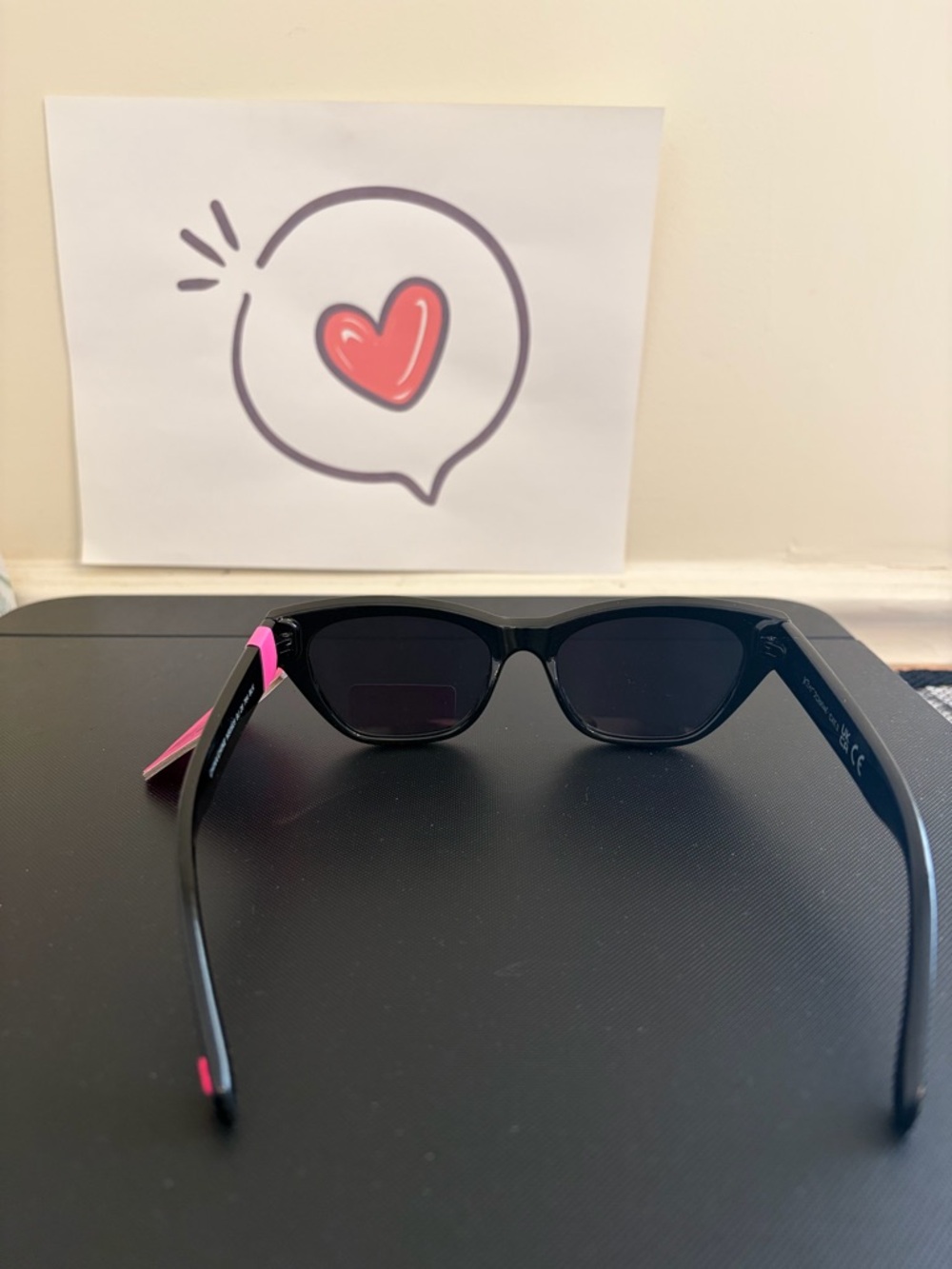 Betsey Johnson Black Sunglasses with Crystal Studs - Picture 3 of 4